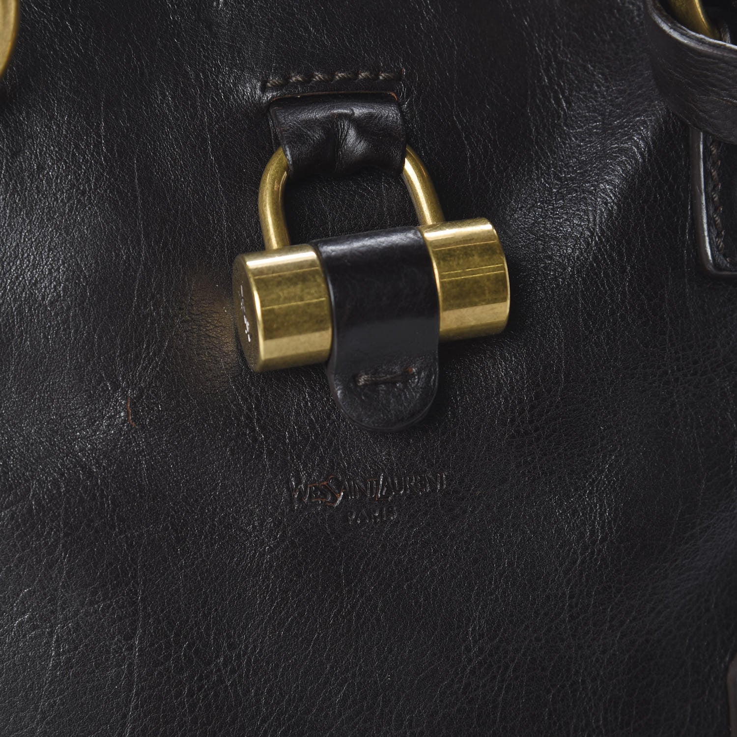 Saint Laurent Calfskin Large Muse Dark Brown 9 of 9