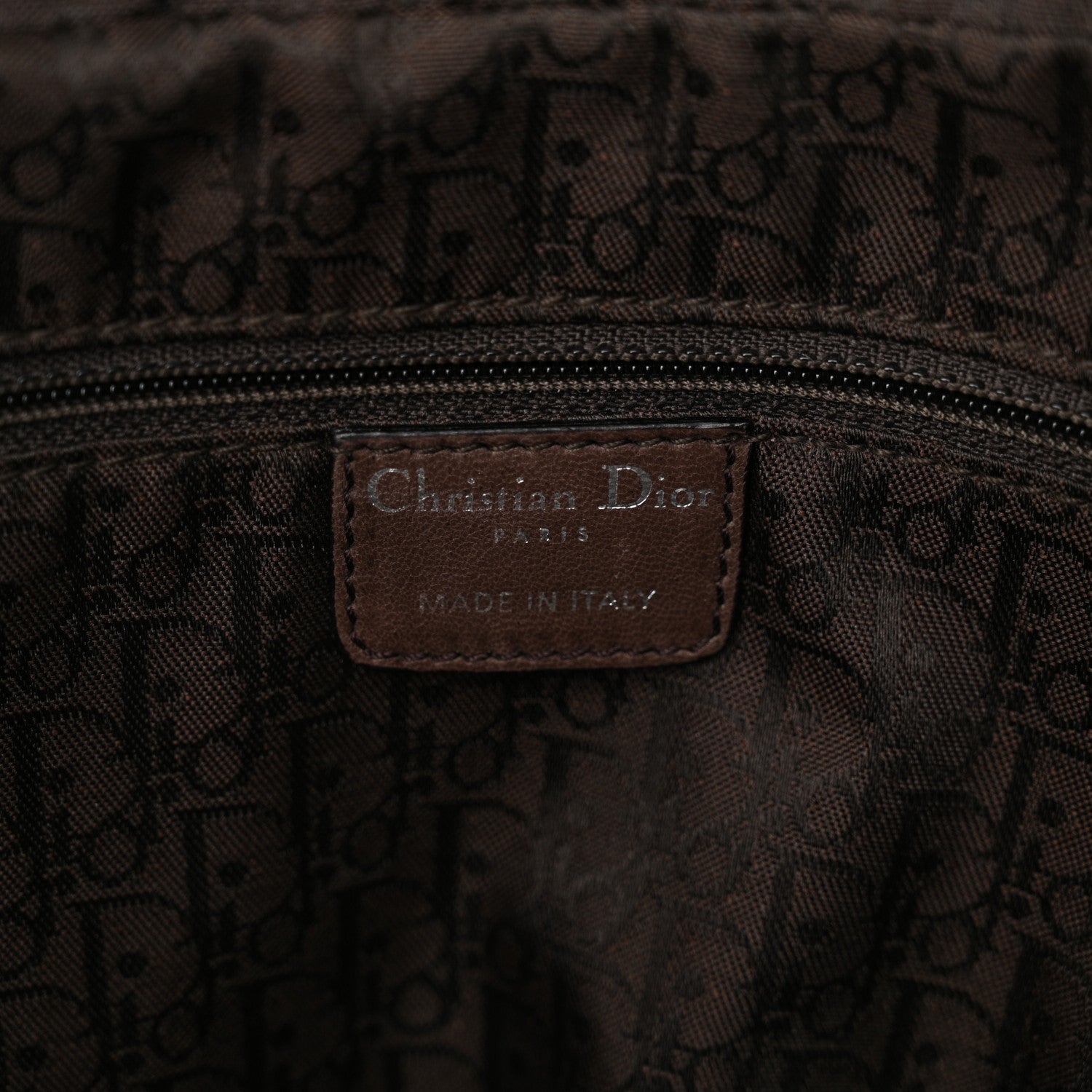 Christian Dior Patent Crocodile Embossed Medium Gaucho Double Saddle Bag Dark Brown 6 of 11