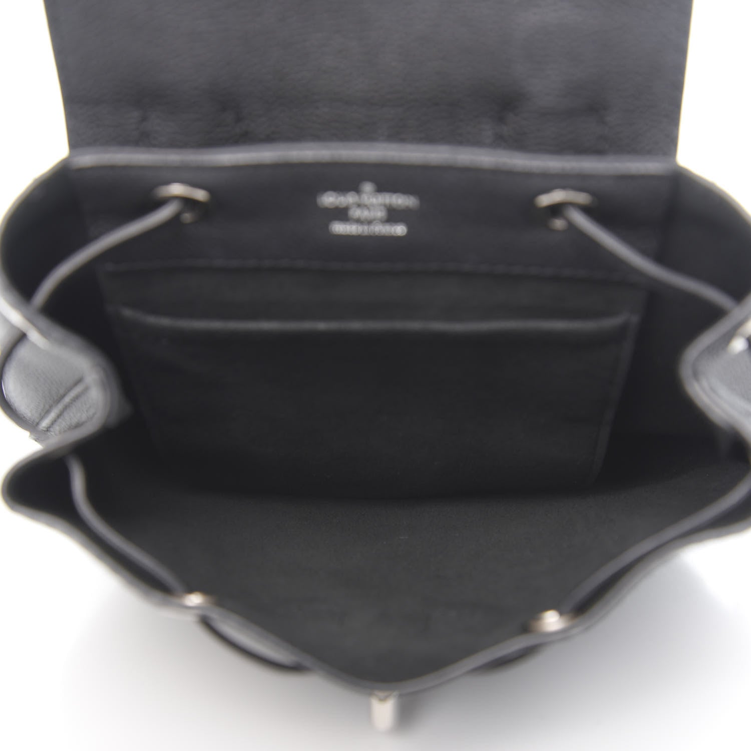 Louis Vuitton Calfskin Lockme Mini Backpack Black 4 of 14