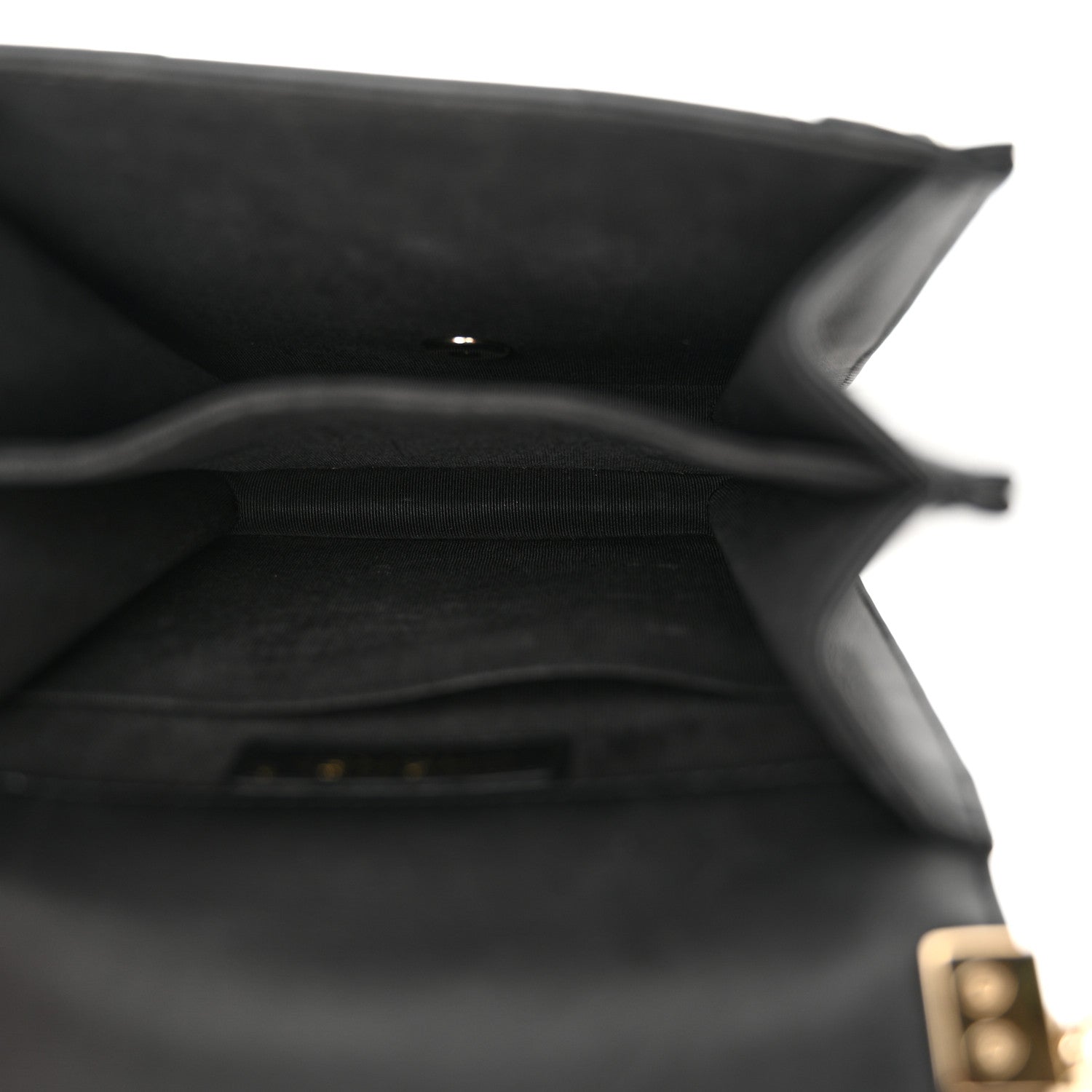 Chanel Calfskin Chrevron Quilted North South Boy Flap Black 5 of 15