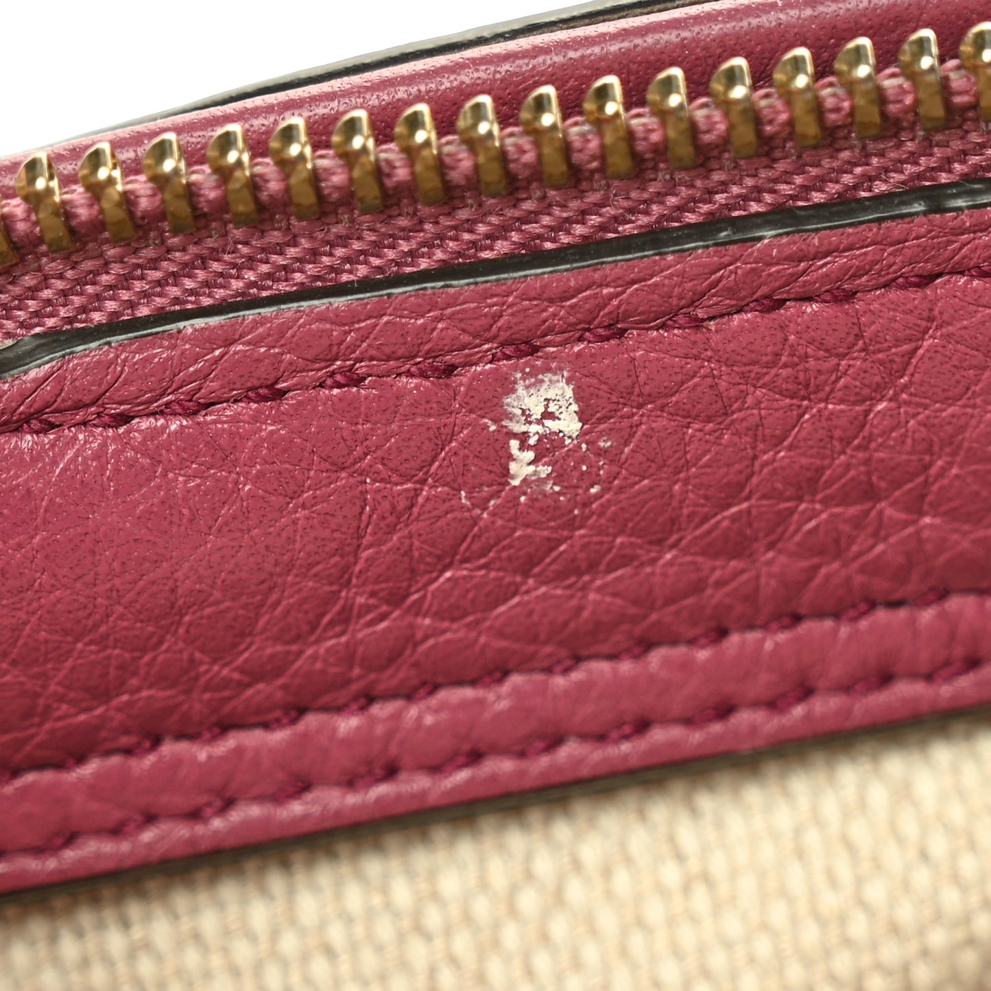 Pebbled Calfskin Small Soho Top Handle Bag Peonia Flower