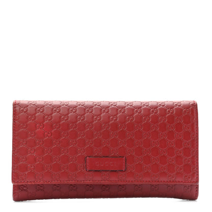 Gucci Soft Microguccissima Continental Wallet Red 1 of 11