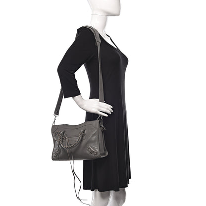 Balenciaga Chevre Silver Metallic Edge Hardware S City Gris Acier 2 of 10
