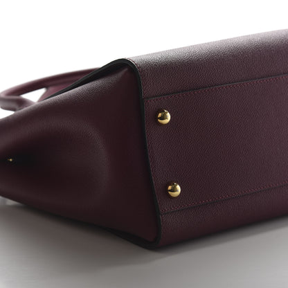Burberry Soft Grain Medium Buckle Tote Dark Plum 6 of 9