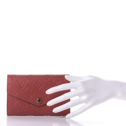 Louis Vuitton Empreinte Compact Curieuse Wallet Cherry 2 of 12