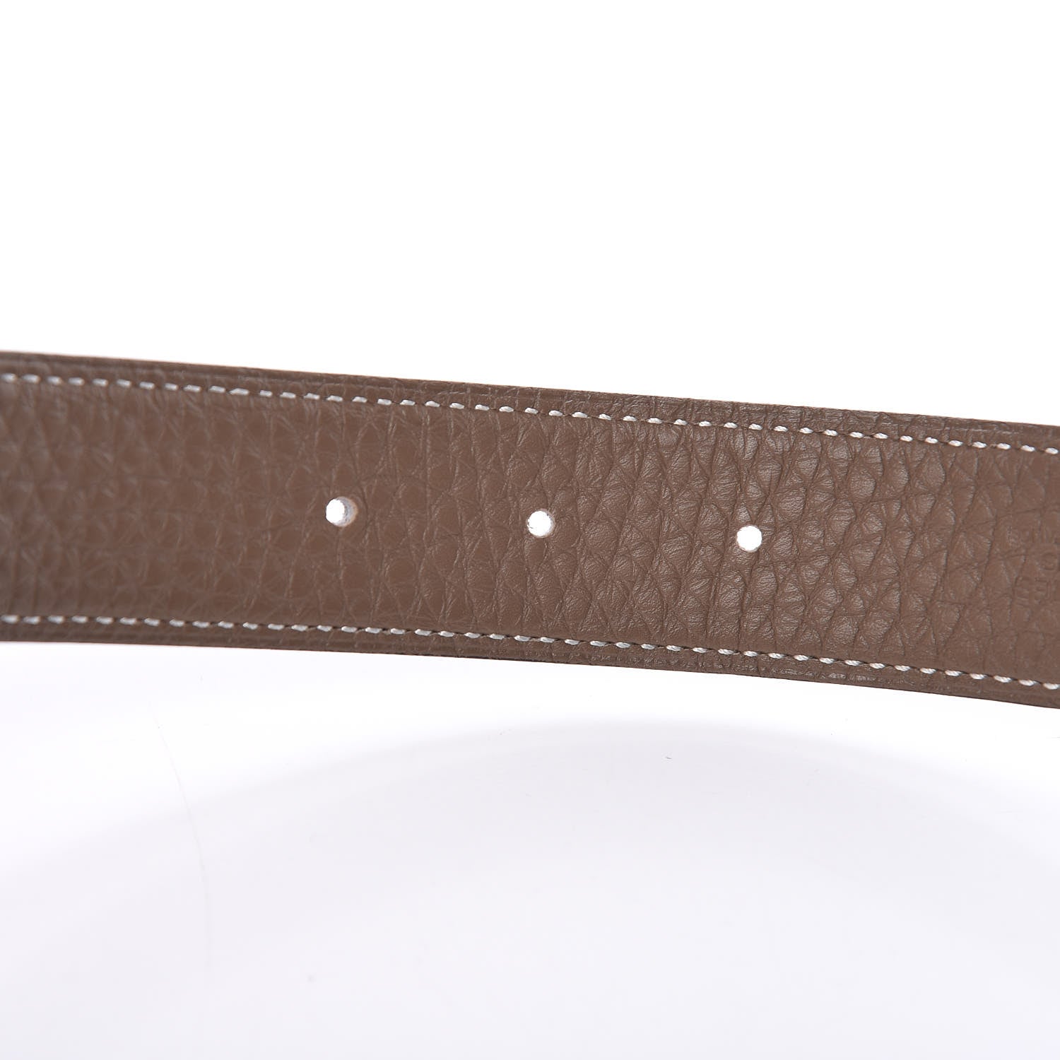 Hermes Box Togo 32mm Collier De Chien CDC Belt 80 Black Etoupe 7 of 8