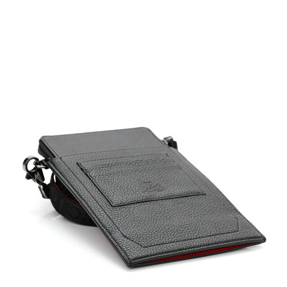 Christian Louboutin Calfskin Gomme Loubilab Batt Clutch Loubi Black 6 of 7
