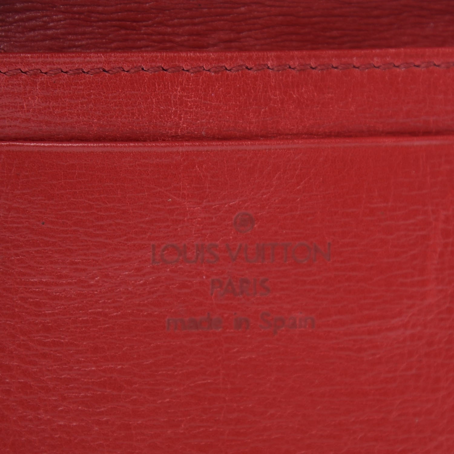 Louis Vuitton Epi Coin Purse Wallet Castillan Red 4 of 8