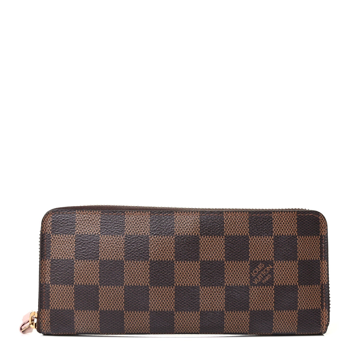 Damier Ebene Clemence Wallet Rose Ballerine