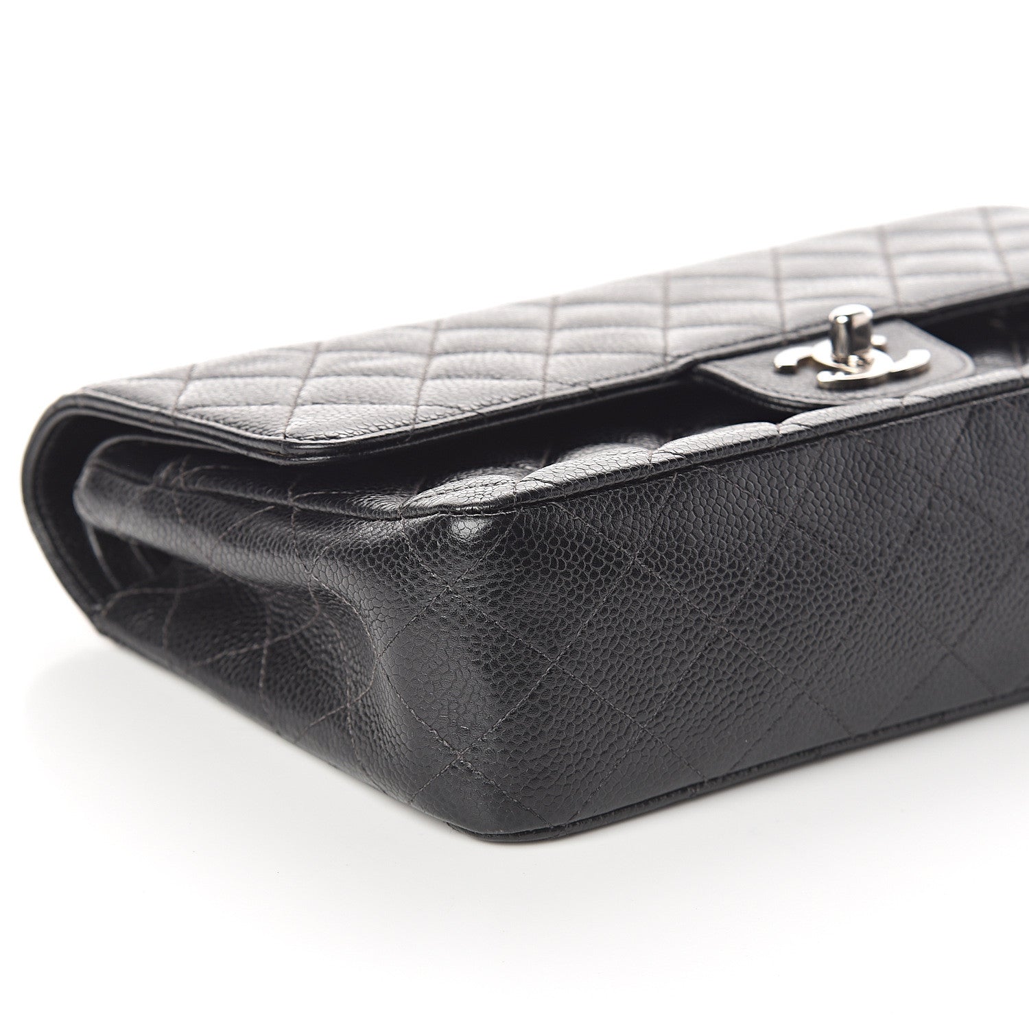 Chanel Caviar Quilted Medium Double Flap Black 7 of 12