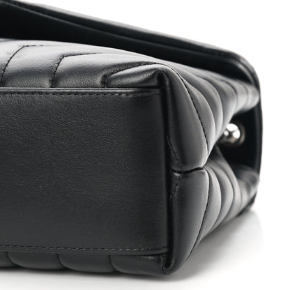 Saint Laurent Calfskin Y Quilted Monogram Small Loulou Chain Satchel Black 10 of 10