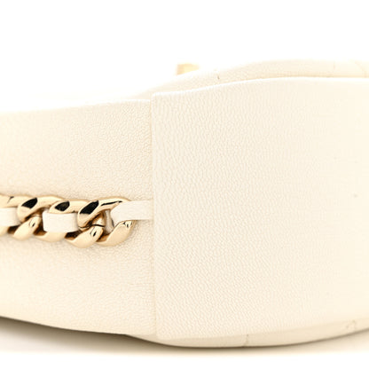 Chanel Goatskin Quilted Small Casual Trip Camera Case White 9 of 11