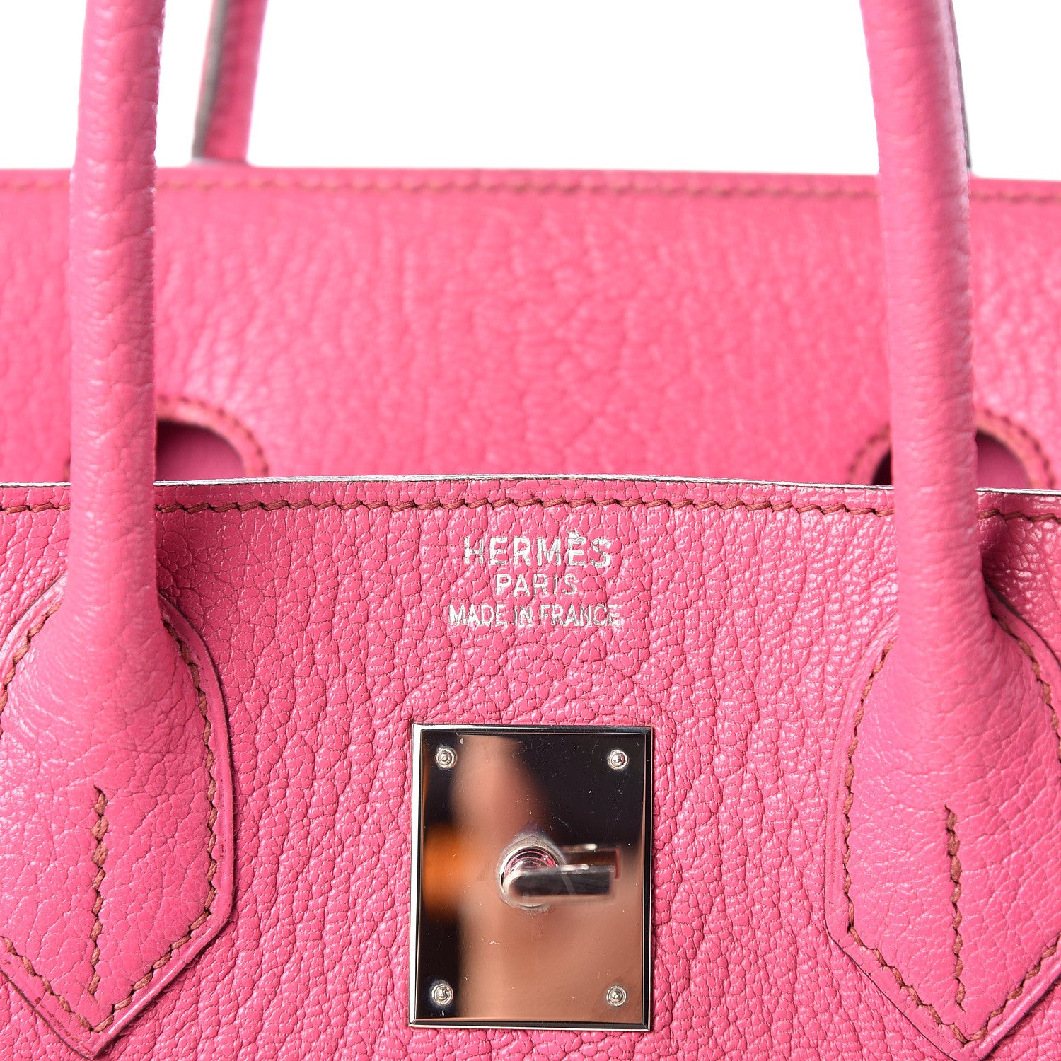Hermes Chevre de Coromandel HAC Birkin 32 Fuchsia 8 of 19
