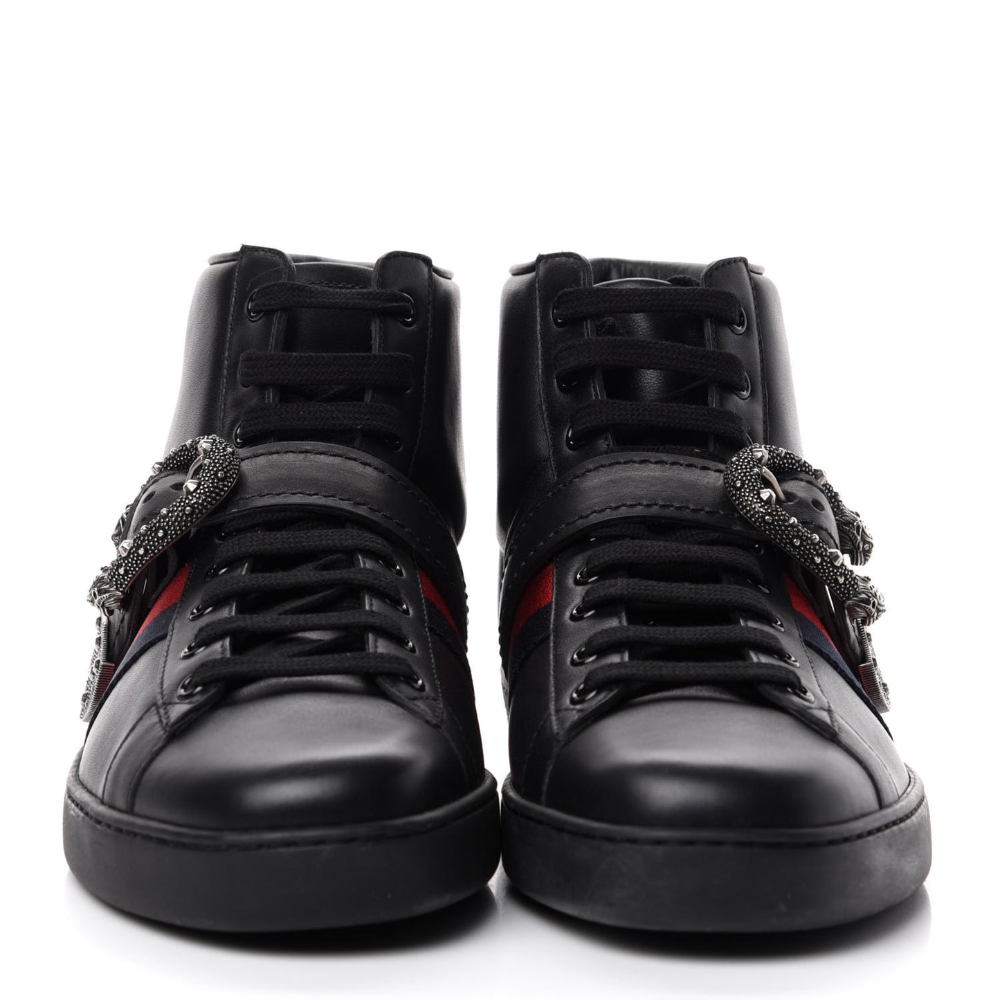 Calfskin Ayers Web Mens Dionysus High Top Sneakers 9.5 Black