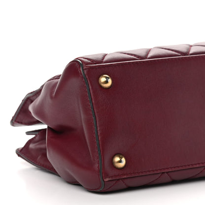 Chanel Calfskin Perfect Edge Small Tote Burgundy 9 of 10