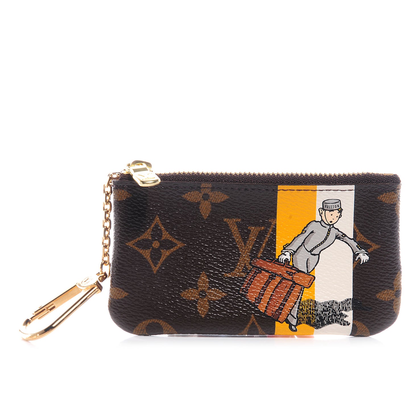 Monogram Groom Key Pouch
