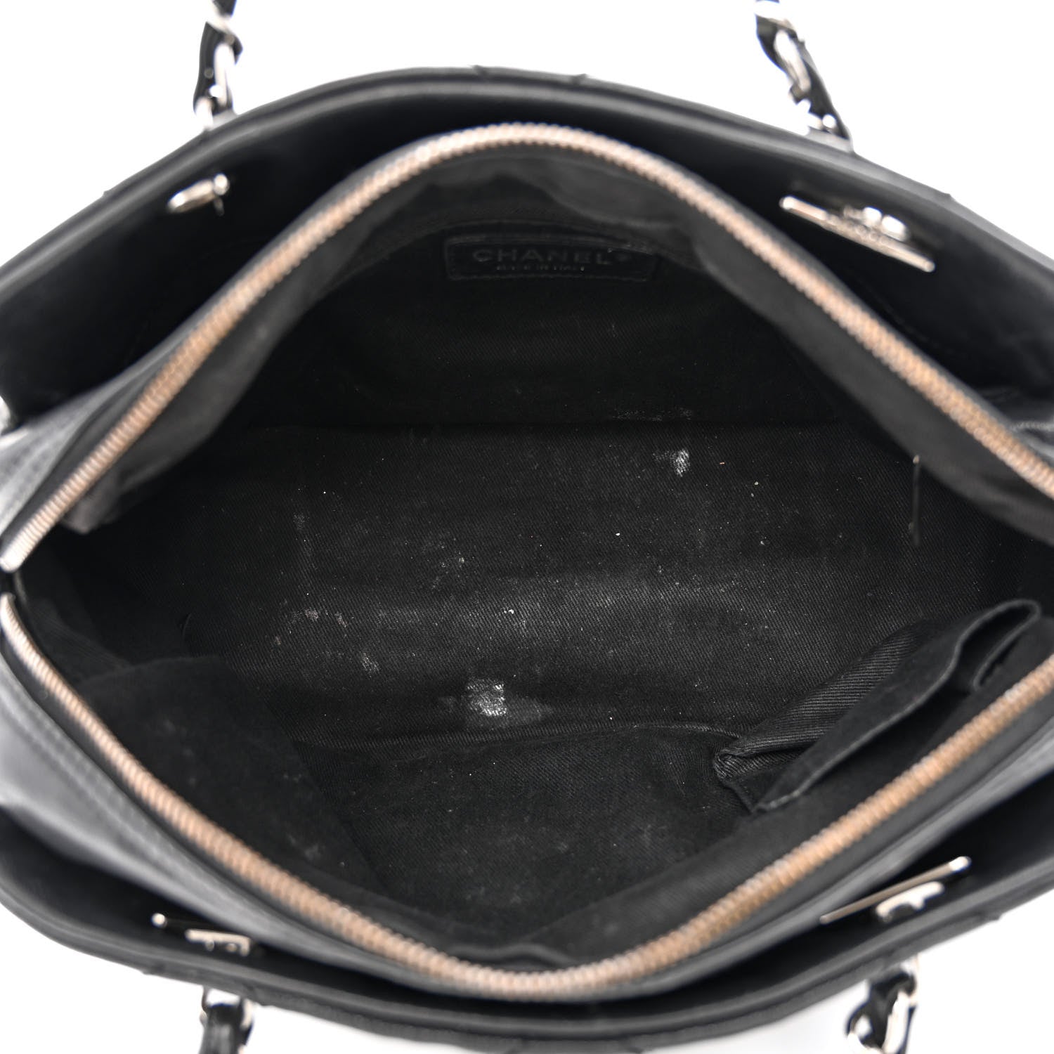 Chanel Calfskin Small Diamond Stitch Tote Black 5 of 15