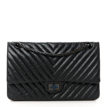 Chanel Aged Calfskin Chevron Quilted 2.55 Reissue 226 So Black 1 of 11