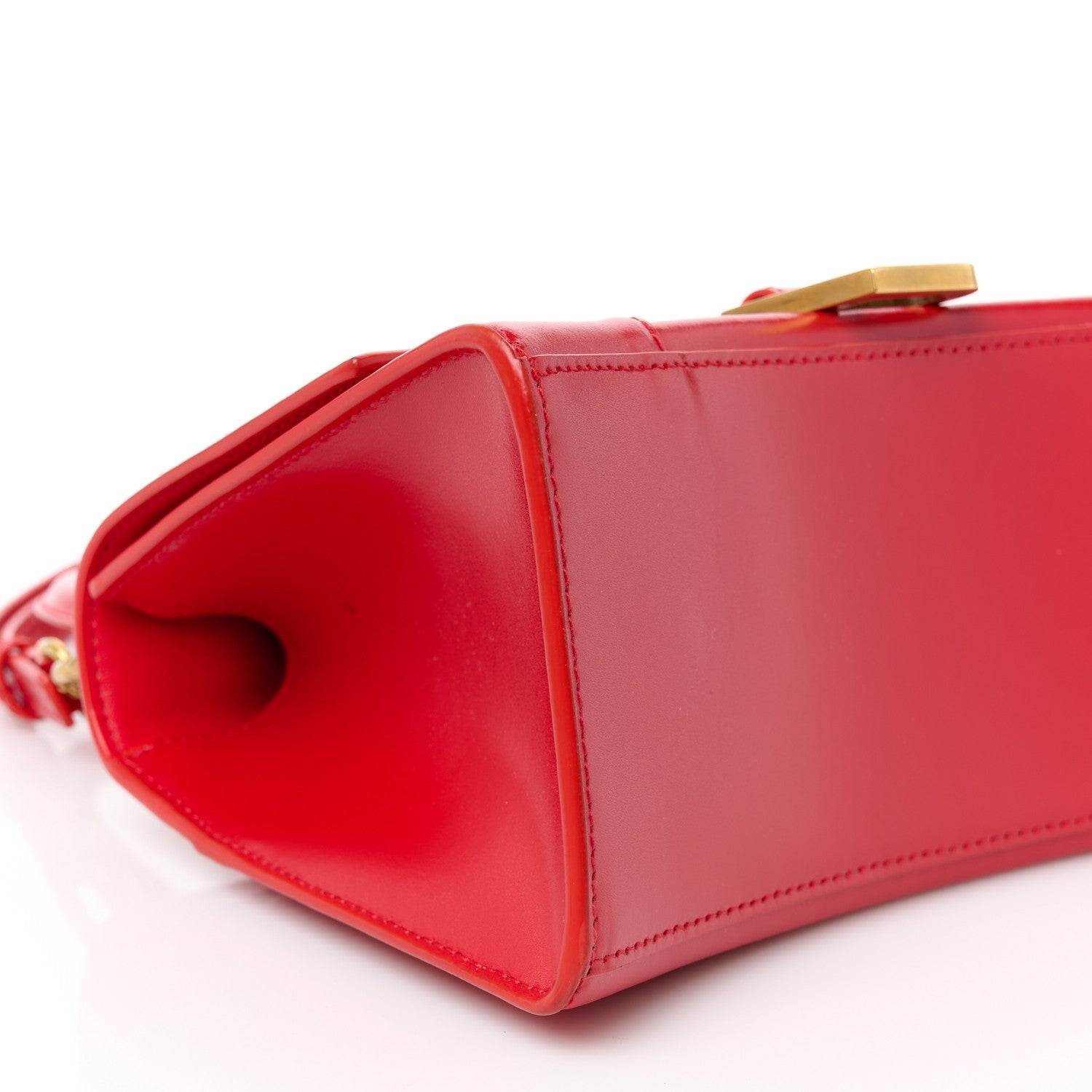 Balenciaga Shiny Box Calfskin Small Hourglass Top Handle Bag Bright Red 9 of 10