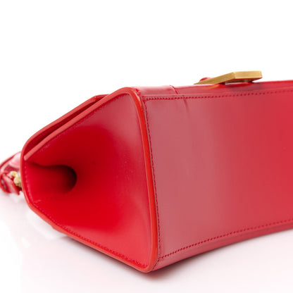 Balenciaga Shiny Box Calfskin Small Hourglass Top Handle Bag Bright Red 9 of 10