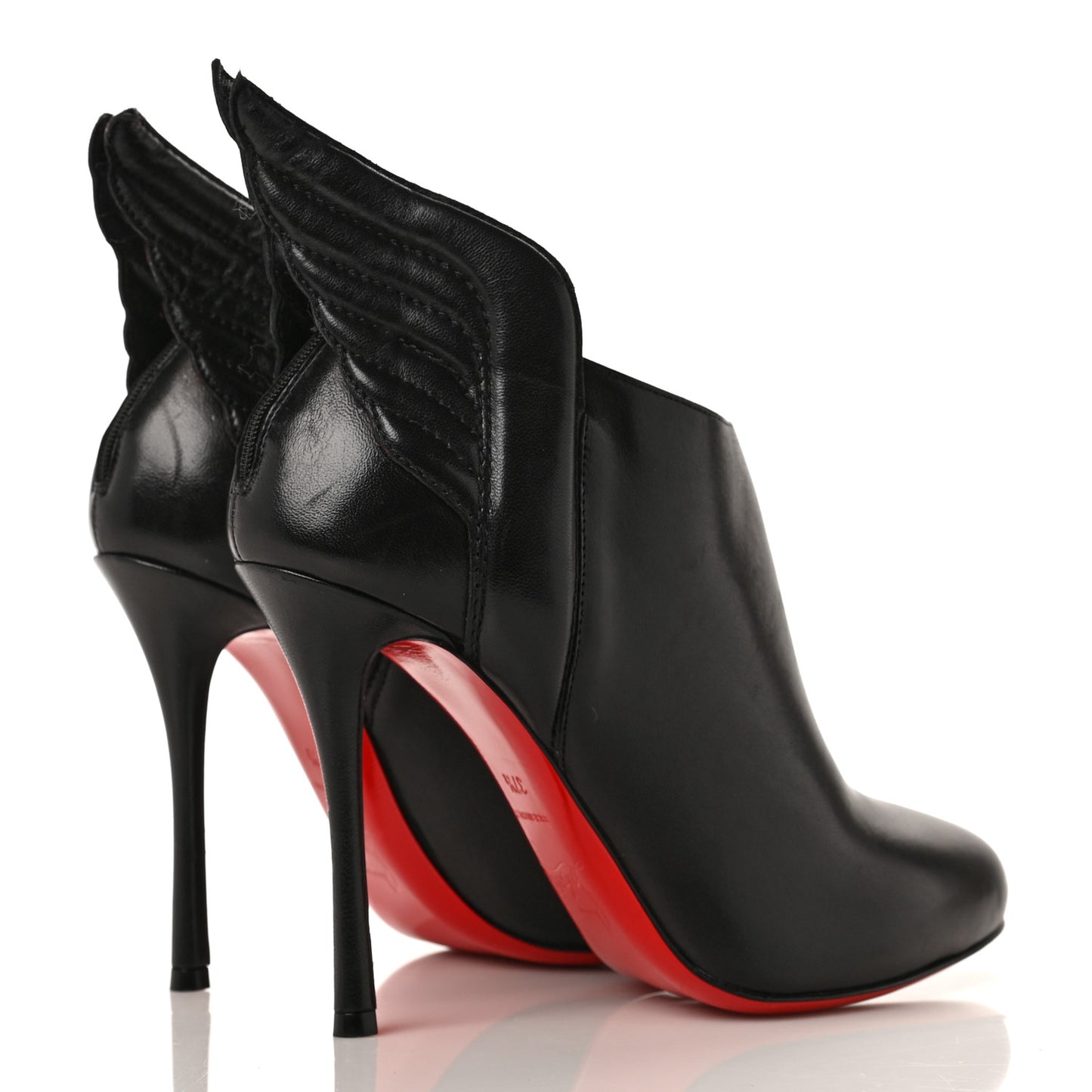 Shiny Nappa Mercura 100 Booties 37.5 Black