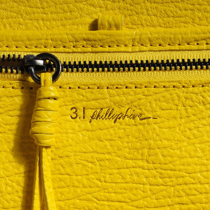 3.1 Phillip Lim 3.1 Leather Large Pashli Satchel Electric Yellow 6 of 12