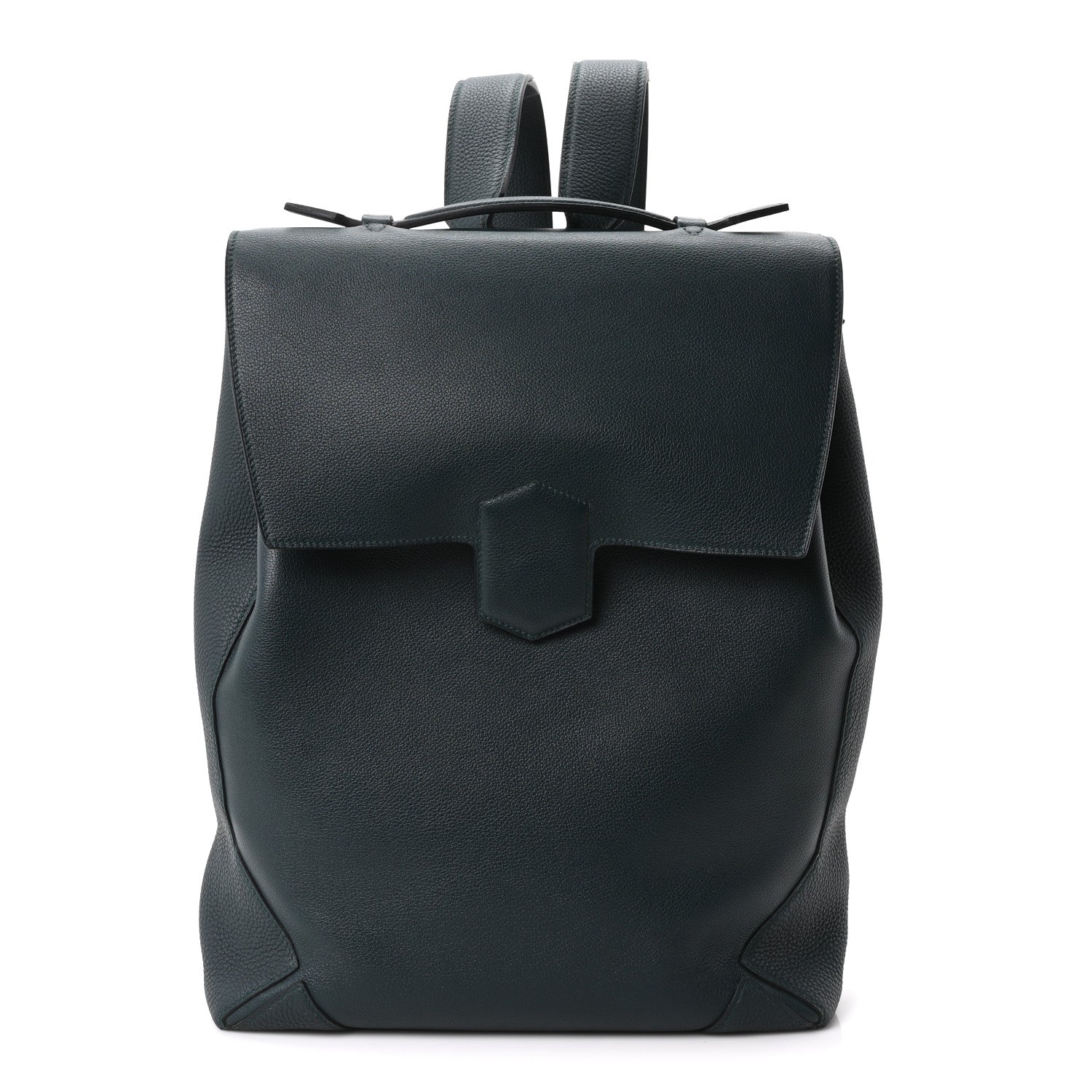 Hermes Evercolor Taurillon Maurice Flash Backpack Vert Cypress 1 of 9