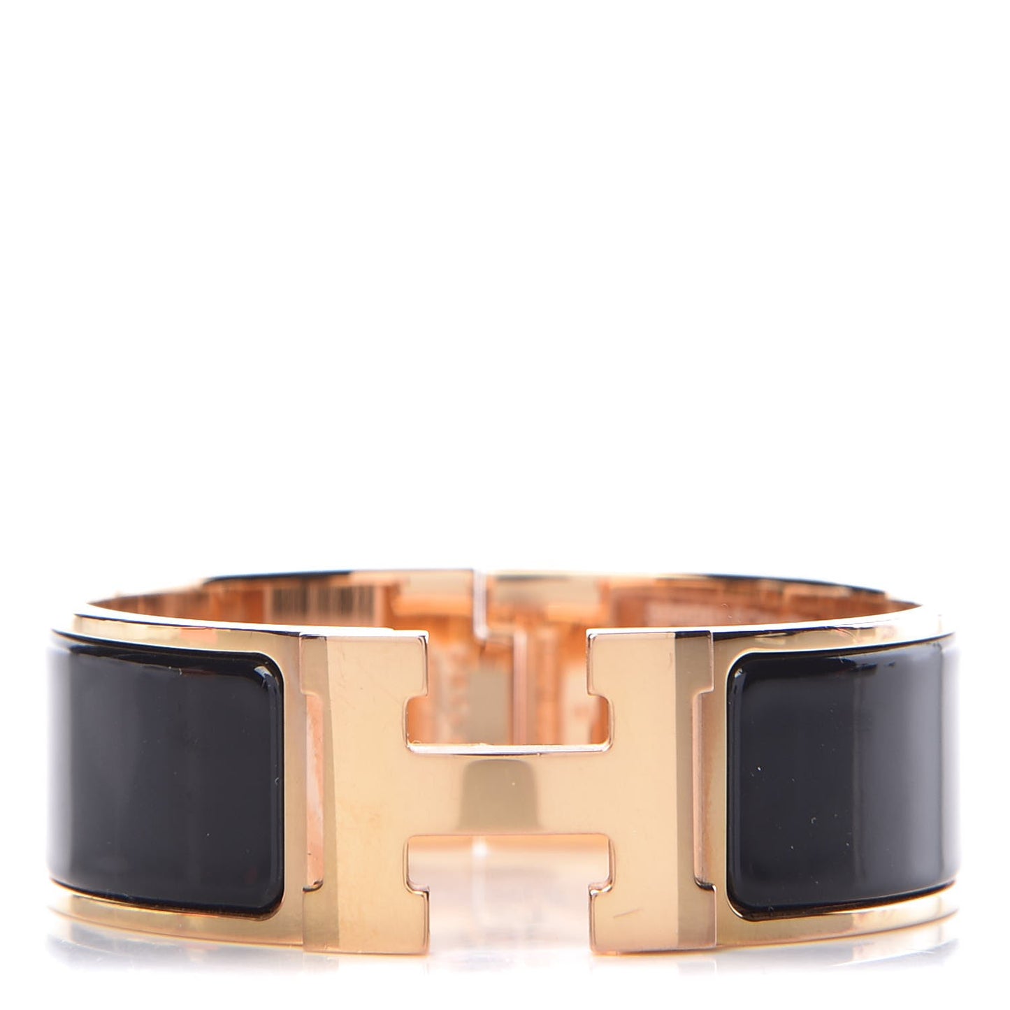 Enamel Wide Clic Clac H Bracelet PM Black