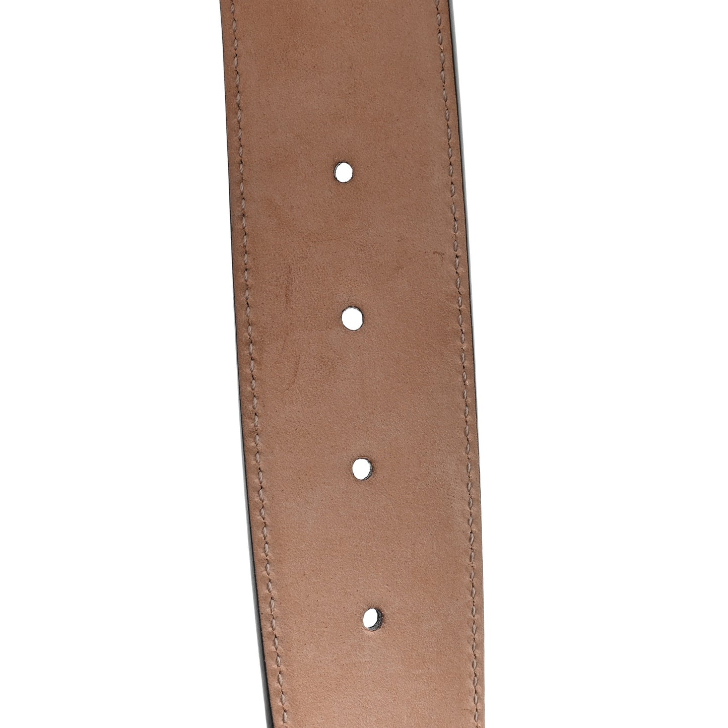 GG Supreme Monogram Selleria Calfskin Interlocking G Belt 100 40 Beige Ebony Cocoa