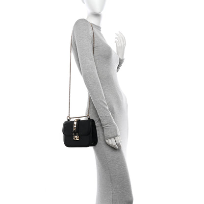 Valentino Garavani Vitello Small Glam Lock Rockstud Flap Black 2 of 14