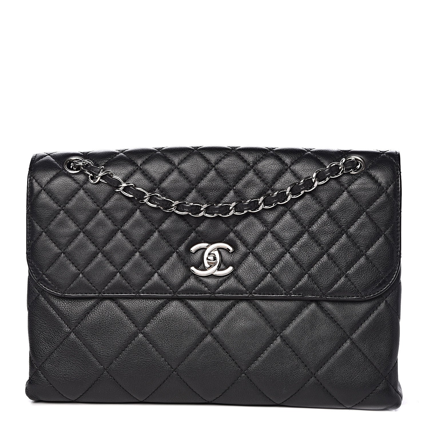 Chanel Calfskin Quilted In The Business Flap Bag Black 1 of 10