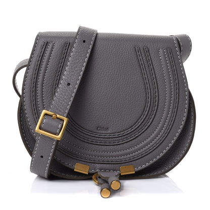 Chloe Calfskin Mini Marcie Round Crossbody Bag Cashmere Grey 1 of 4