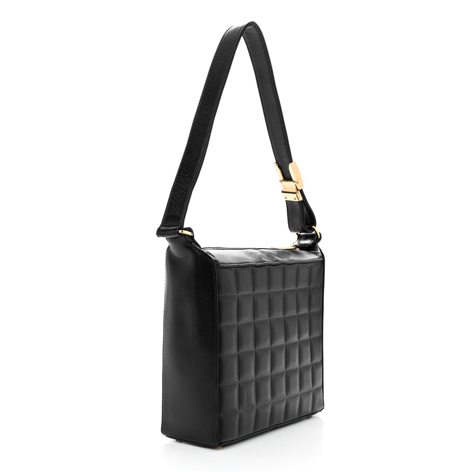Chanel Lambskin Quilted Small Chocolate Bar Shoulder Bag Black 3 of 10