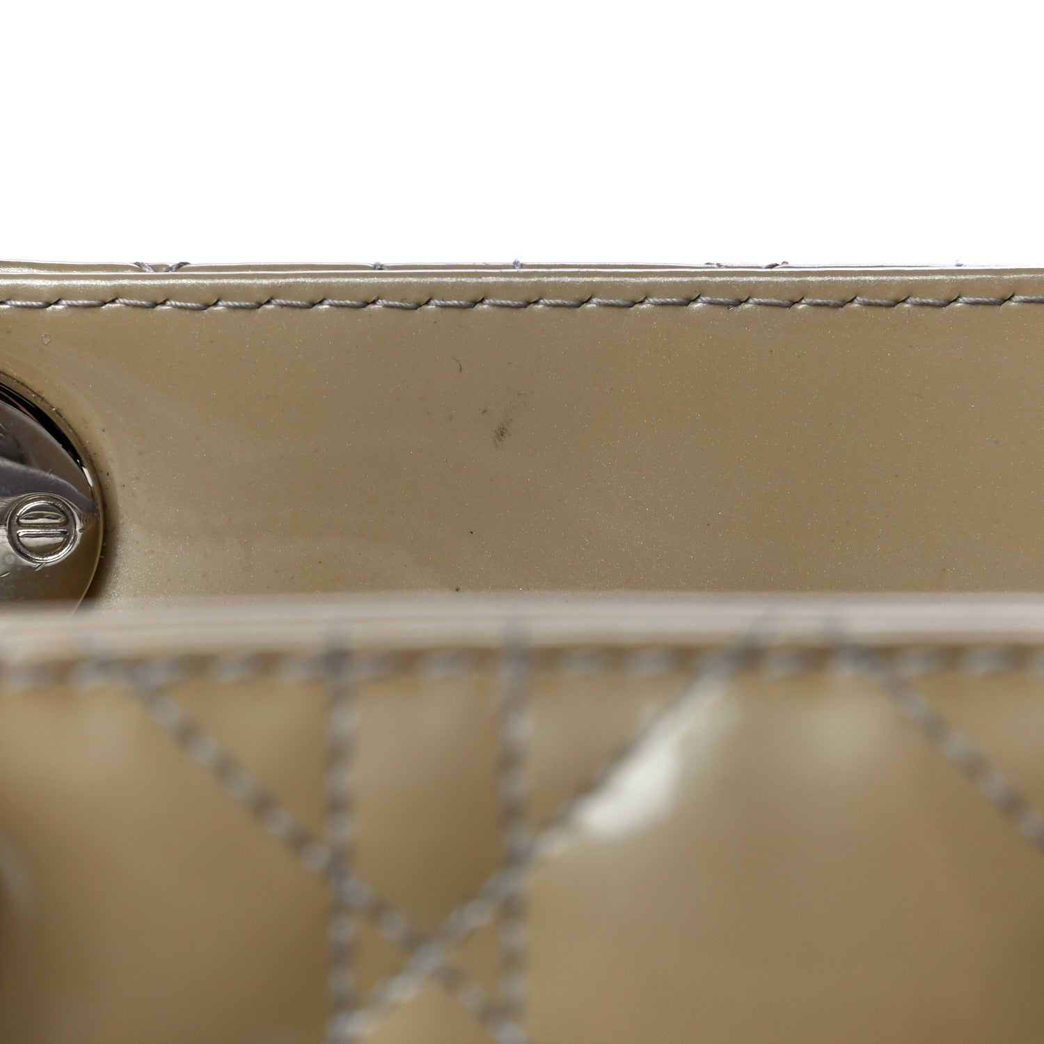 Christian Dior Patent Cannage Medium Lady Dior Beige 12 of 12