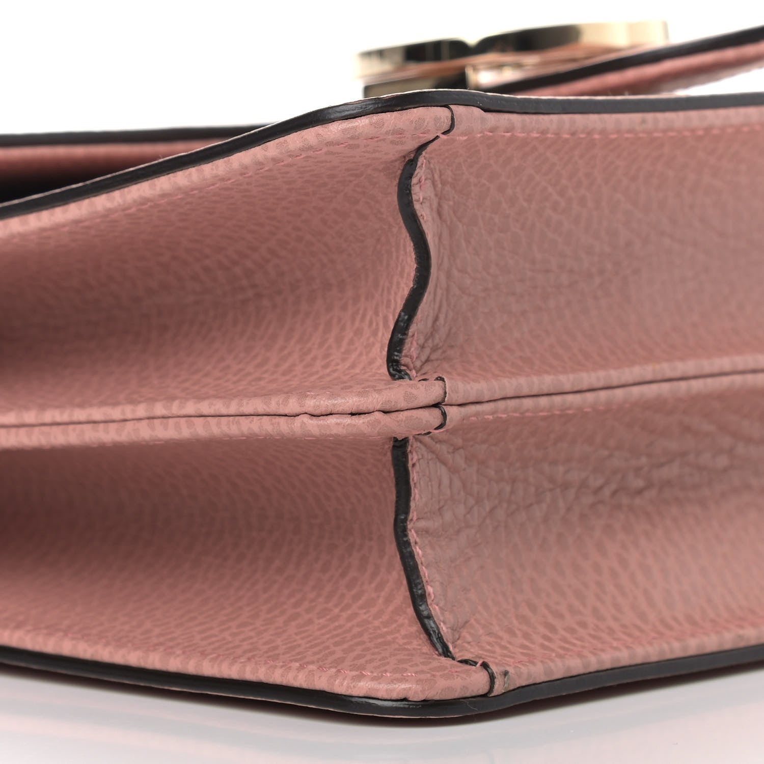 Gucci Dollar Calfskin Small Interlocking G Shoulder Bag Soft Pink 8 of 9