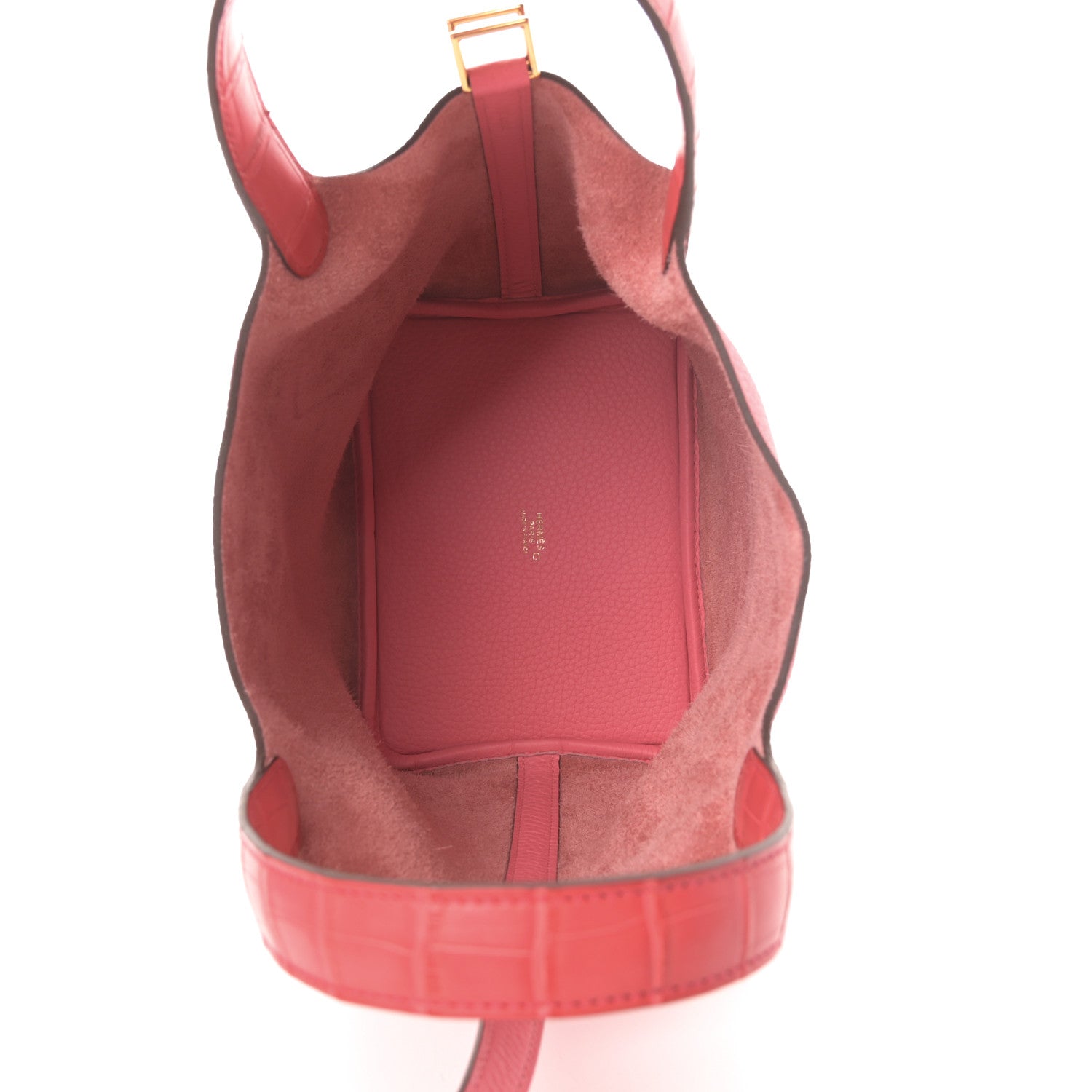 Hermes Taurillon Clemence Matte Alligator Picotin Lock Touch 18 PM Rose Azalee 5 of 11