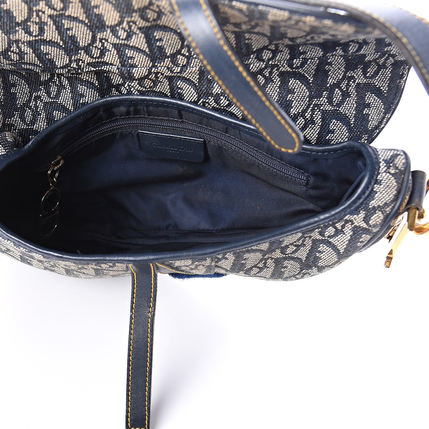 Monogram Saddle Bag Blue