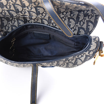 Christian Dior Monogram Saddle Bag Blue 4 of 7