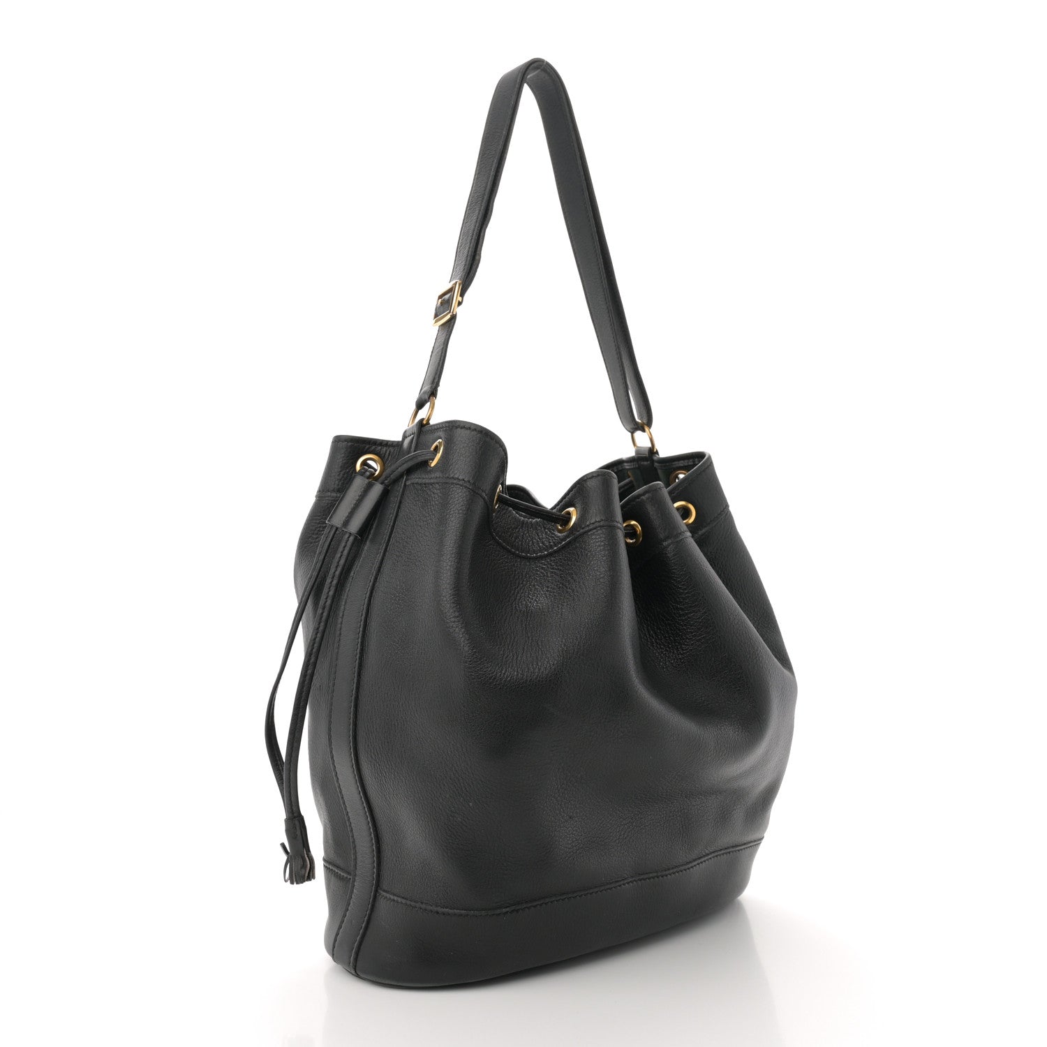 Hermes Evergrain Market Drawstring Bag 28 Black 3 of 11
