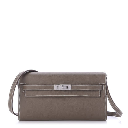 Hermes Epsom Kelly Wallet To Go Etoupe 1 of 9