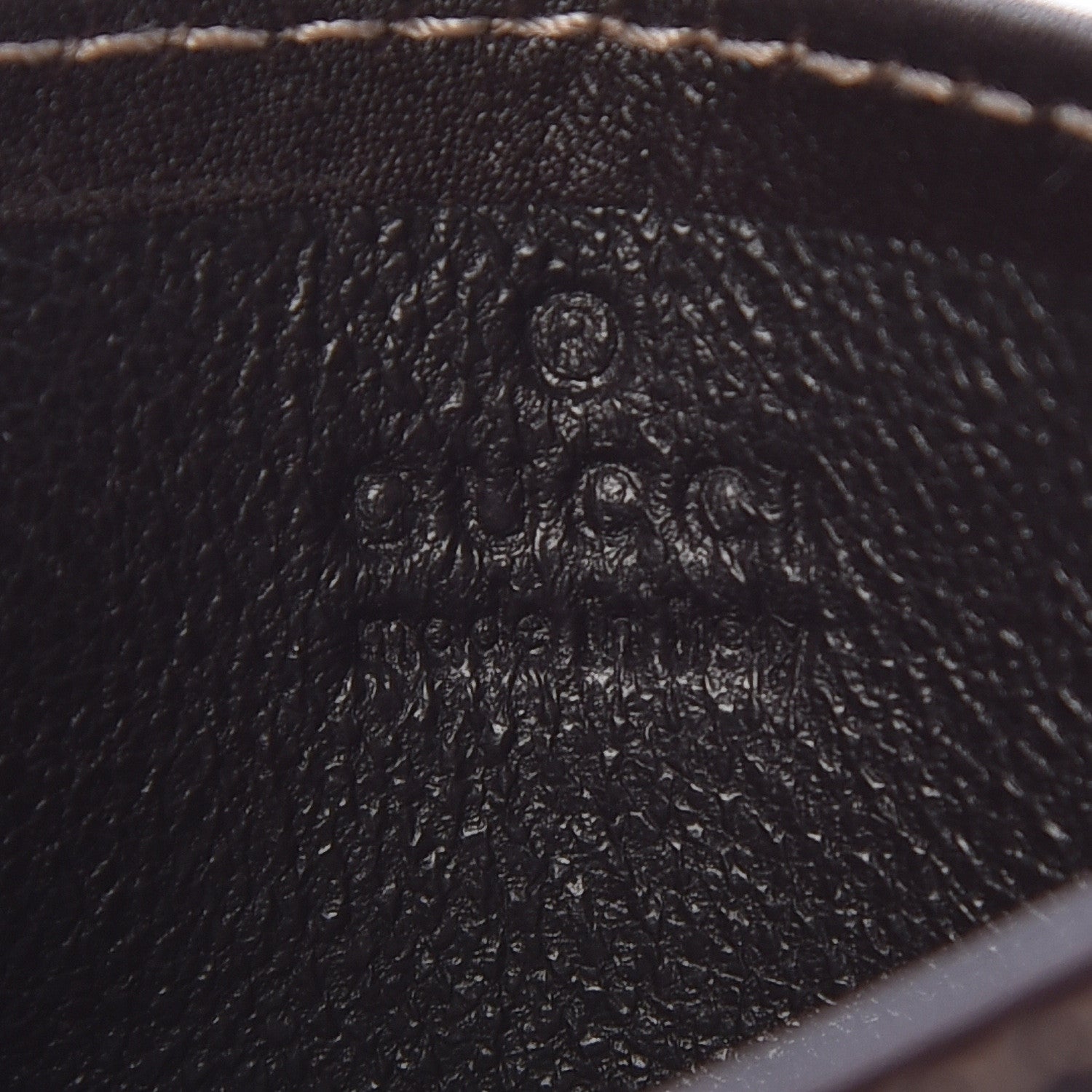 Gucci GG Monogram Card Holder Dark Brown 6 of 6