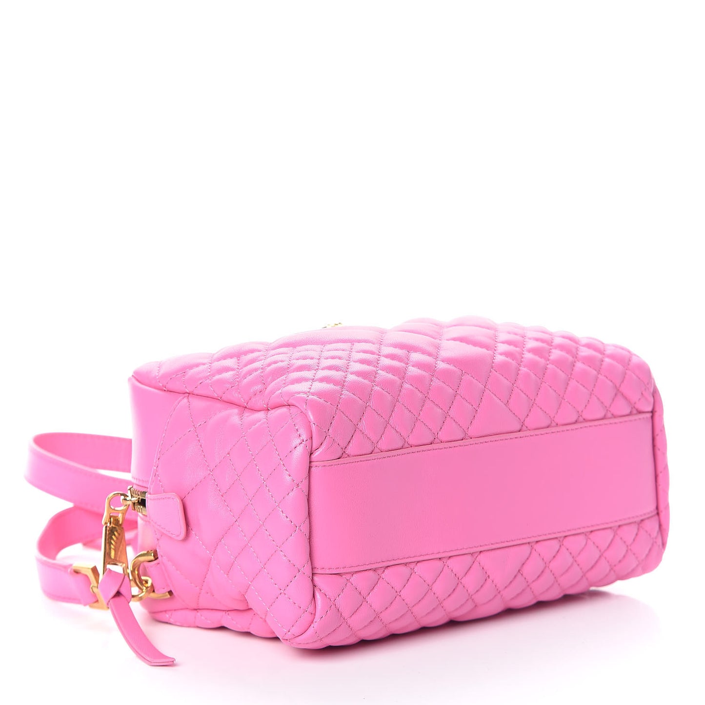 Nappa Quilted Icon Bowler Pink