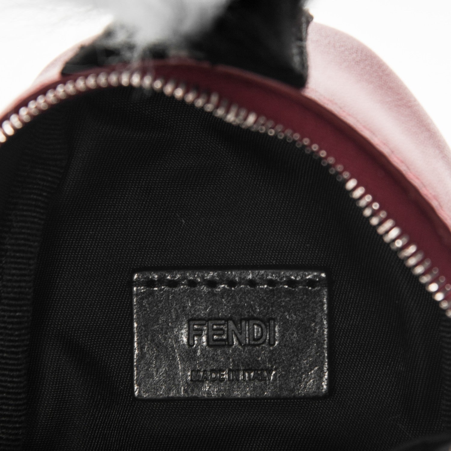 Fendi Vitello Dolce Elaphe Crystal Nutria Fox Fur Monster Eyes Mini Backpack Charm Ribes Natural Multicolor 6 of 6
