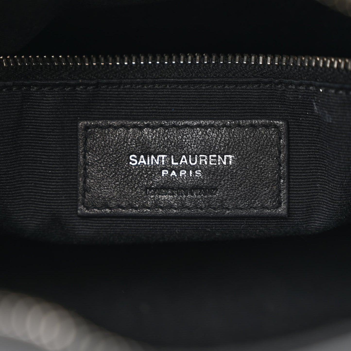 Calfskin Y Quilted Monogram Small Loulou Bowling Bag Black