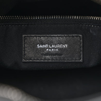 Saint Laurent Calfskin Y Quilted Monogram Small Loulou Bowling Bag Black 6 of 12