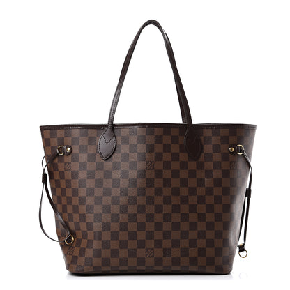 Louis Vuitton Damier Ebene Neo Neverfull MM Rose Ballerine 1 of 21