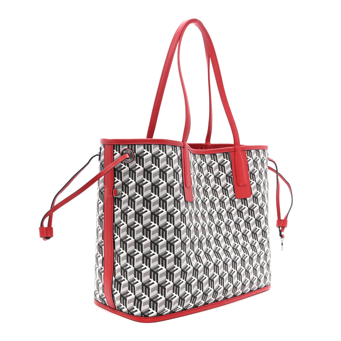 Visetos Medium Liz Reversible Shopper Tote Candy Red