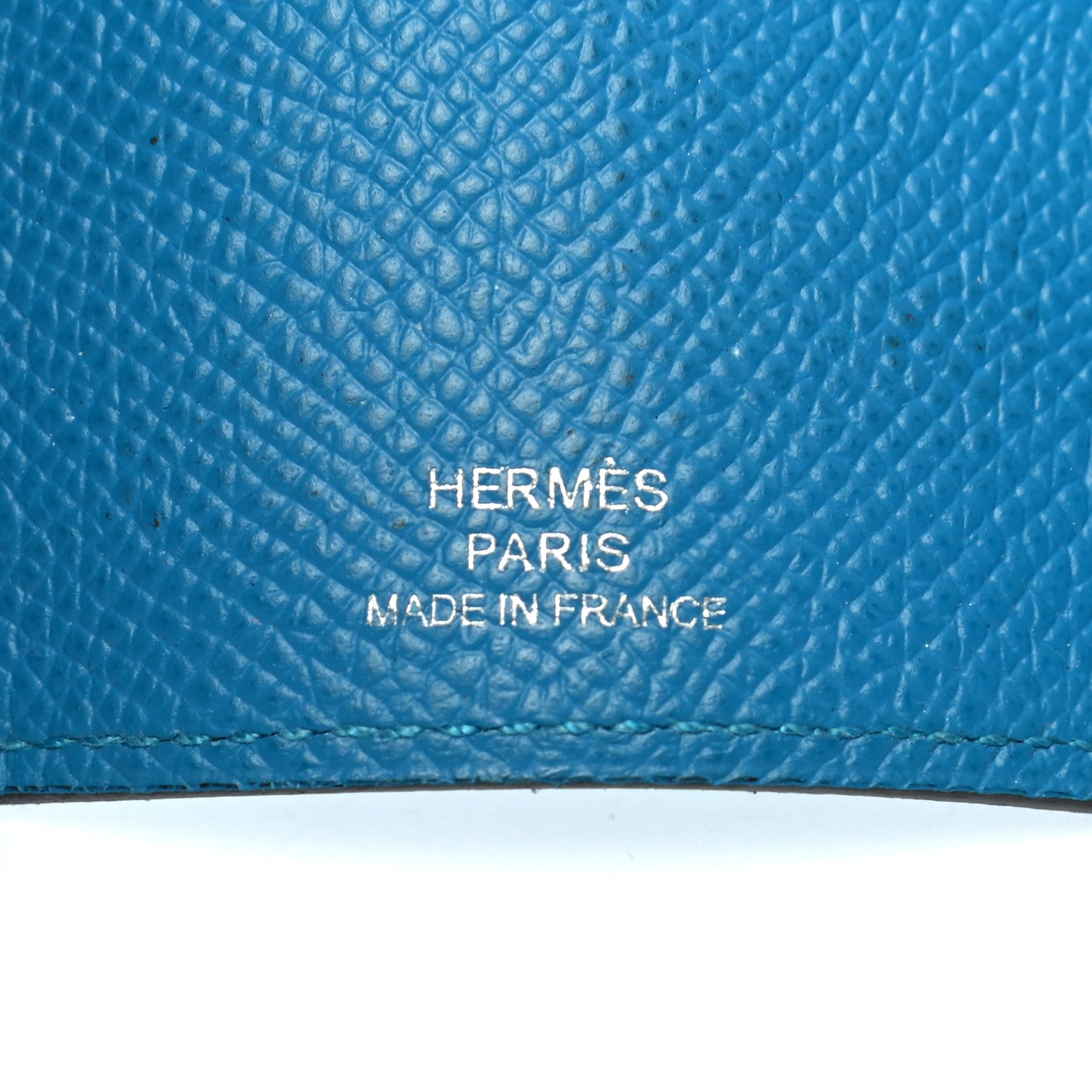 Hermes Epsom Bearn Multicles 4 Key Holder Bleu Zanzibar 6 of 8