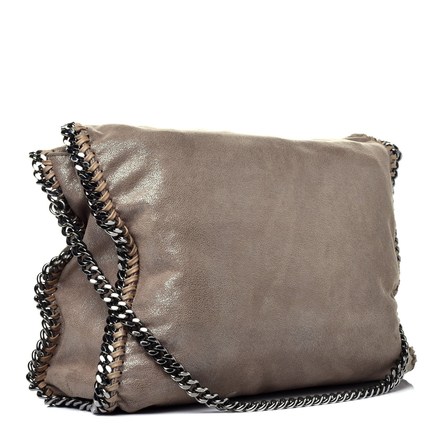 Stella McCartney Shaggy Deer Falabella Fold Over Tote Taupe 4 of 10