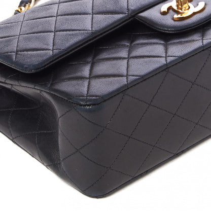 Chanel Lambskin Quilted Medium Double Flap Black 8 of 9